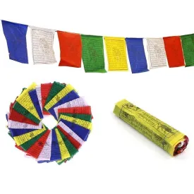 Mini drapeaux de prières tibétains 9 X 10,5 cm - Drapeaux tibétains