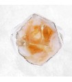 Bague Citrine véritable stalactite argent 925 taille 59/60