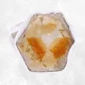 Bague Citrine tranche 2 anneaux taille 58/59 - Bijoux en Citrine