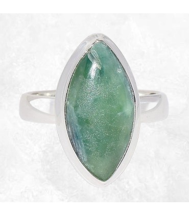 Bague Cyanite bleue authentique marquise argent 925 taille 60