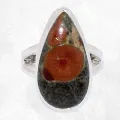 Bague goutte Obsidienne Peanut taille 57/58 - Bijoux en Obsidienne Peanut