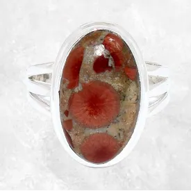 Bague argent Obsidienne Peanut 3 anneaux taille 63 - Bagues pierres naturelles