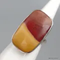 Bague argent JASPE MOKAITE T 53 - Bagues pierres naturelles