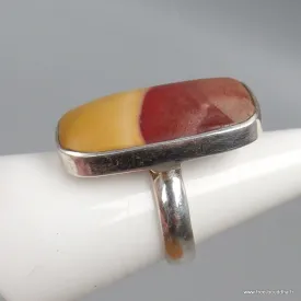 Bague argent JASPE MOKAITE T 53 - Bagues pierres naturelles