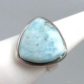 Bague triangulaire en LARIMAR T 59 - Bagues pierres naturelles