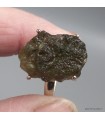 Bague Moldavite brute authentique certifiée, république Tchèque