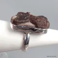 Bague Staurolite contours cuivrés taille 52 - Bijoux en Staurolite
