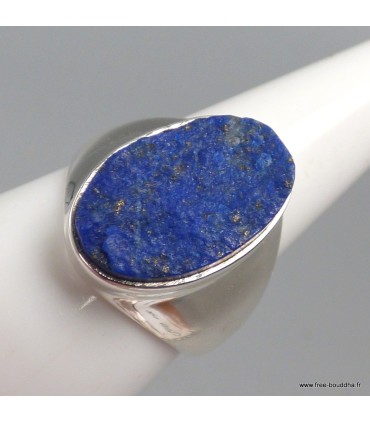 Chevalière Lapis lazuli authentique femme homme 59