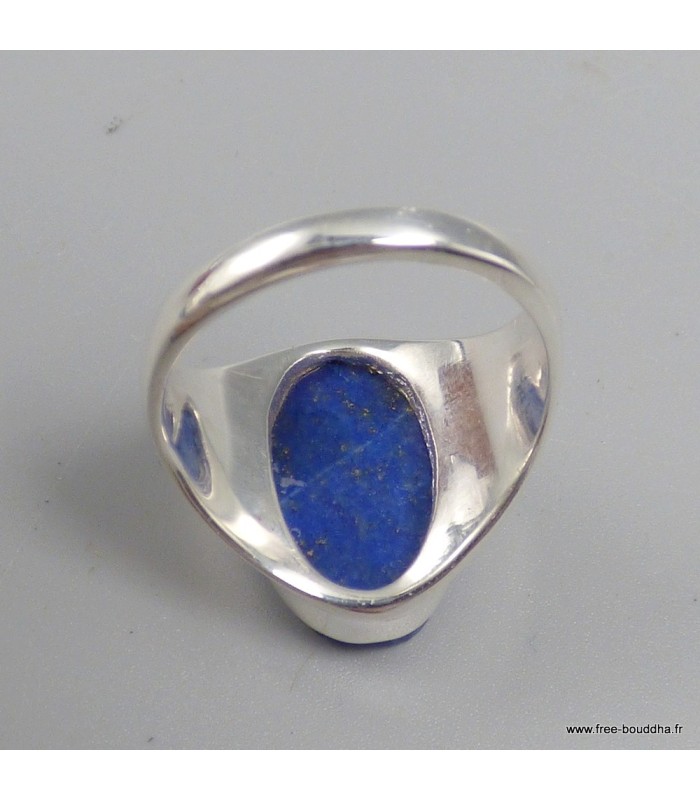 Chevalière Lapis lazuli authentique femme homme 59