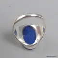 Chevalière homme femme Lapis Lazuli brut taille 59 - Bagues pierres naturelles