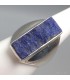 Bague Lapis Lazuli véritable en argent 925 taille 57