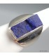Bague Lapis lazuli brut authentique homme femme