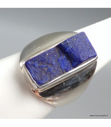 Bague Lapis lazuli brut authentique homme femme