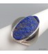 Chevalière Lapis lazuli authentique bague taille 56 argent 925