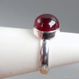 Bague Grenat Hessonite ronde Taille 53 - Bagues pierres naturelles