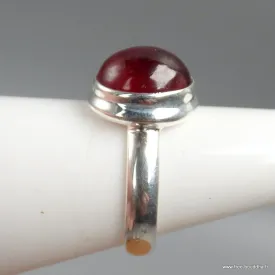 Petite bague Grenat Hessonite ovale taille 55 - Bagues pierres naturelles