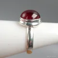 Petite bague Grenat Hessonite ovale taille 55 - Bagues pierres naturelles