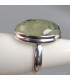 Bague Préhnite quartz rutile naturelle argent massif 925 T59