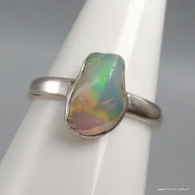 Bague Opale Ethiopienne brute polie Taille 54/55 - Bagues pierres naturelles