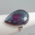Bague en Rubis sur Cyanite forme goutte taille 57 - Bijoux en Rubis sur Cyanite