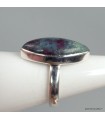 Bague Rubis sur Cyanite véritable modèle marquise argent 925 56