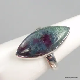 Bague en Rubis sur Cyanite marquise taille 56 - Bijoux en Rubis sur Cyanite