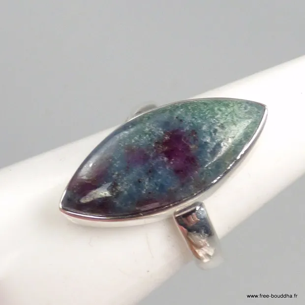 Bague en Rubis sur Cyanite marquise taille 56 - Bijoux en Rubis sur Cyanite