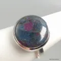 Bague ronde en Rubis sur Cyanite taille 59 - Bijoux en Rubis sur Cyanite