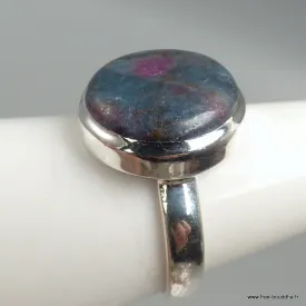 Bague ronde en Rubis sur Cyanite taille 59 - Bijoux en Rubis sur Cyanite