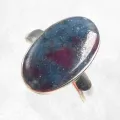 Bague ovale Rubis sur Cyanite taille 59 - Bijoux en Rubis sur Cyanite