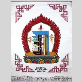 Tenture tibétaine Mantra de Kalachakra coton épais - Tentures bouddhistes