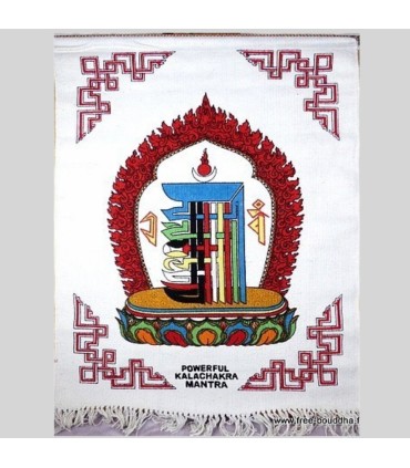 Tenture tibétaine Kalachakra coton épais décoration méditation Népal