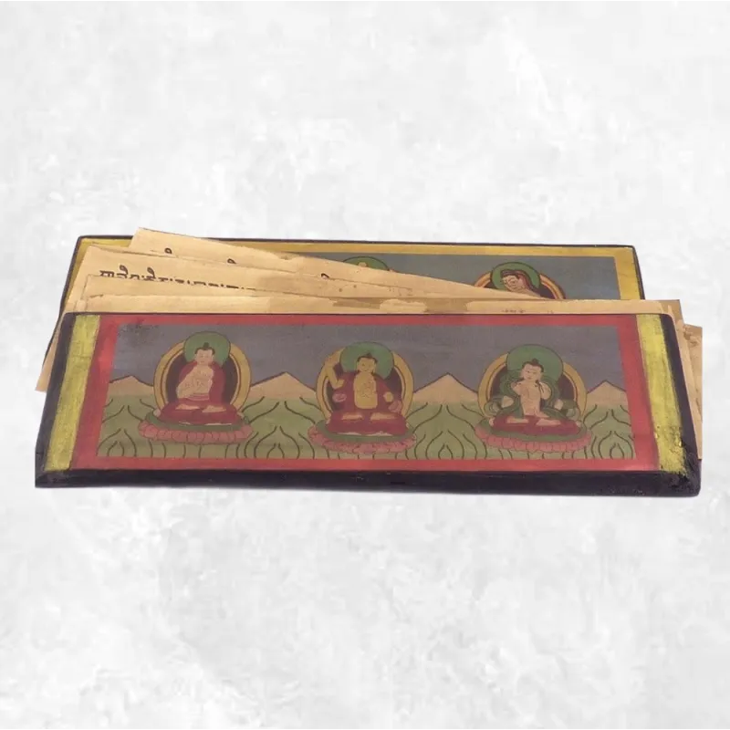 Livre de prières bouddhiste 24 cm - Livre de prières bouddhistes