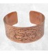 Bracelet tibétain Mahakala gravé – Manchette artisanale du Népal