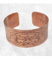 Bracelet tibétain Mahakala gravé – Manchette artisanale du Népal