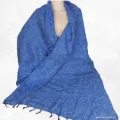 Châle laine de Yak bleu jeans - Châles laine de yak