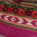 Grand châle de méditation fuschia multicolore 92 x 210 cm - Châle de méditation 100 x 200 cm
