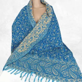 Couverture de yoga et méditation turquoise foncé 100 x 200 cm - Châle de méditation 100 x 200 cm