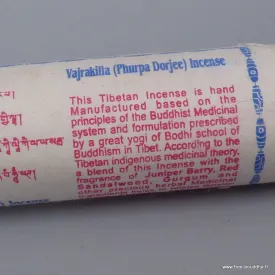 Encens contre les démons Vajrakilla - Boîte rigide - Encens de protection