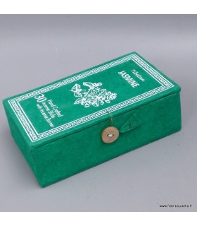 Encens Jasmin 30 bâtonnets + porte-encens Népal