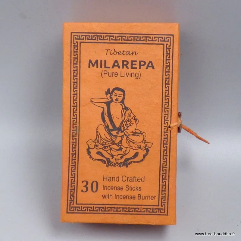 Encens Milarepa 30 bâtonnets + porte-encens - Népal - Encens tibétains, accessoires