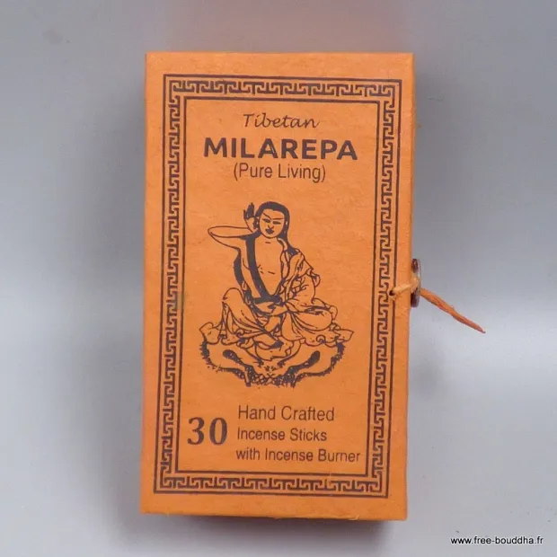 Encens Milarepa 30 bâtonnets + porte-encens - Népal - Encens tibétains, accessoires