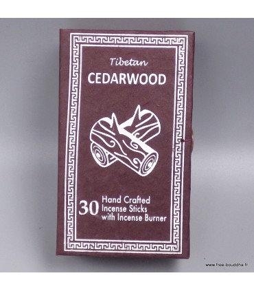 Encens tibétain Bois de cèdre 30 sticks artisanat du Népal