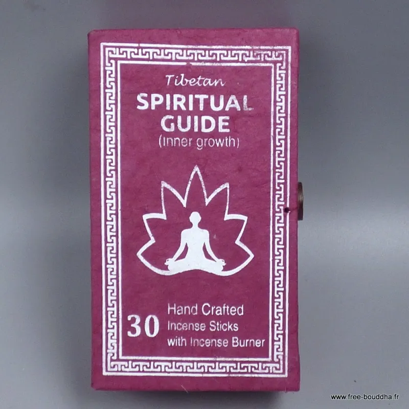 Encens Spiritual Guide, 30 bâtonnets, croissance intérieure - Encens tibétains, accessoires