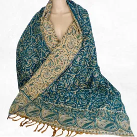 Couverture de méditation et yoga vert émeraude 100 x 200 cm - Châle de méditation 100 x 200 cm