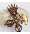 Phurba tibétain dorjé Kartika Mahakala laiton 15 cm – Népal