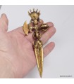 Phurba tibétain dorjé Kartika Mahakala laiton 15 cm – Népal