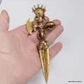 Phurba + Dorjé Kartika Mahakala en laiton 15 cm - Phurba tibétain, dague magique