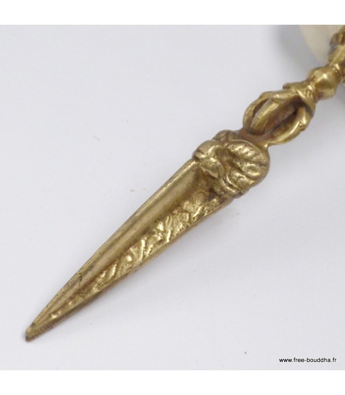 Phurba tibétain dorjé Mahakala laiton 20 cm – Népal