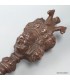 Grand phurba tibétain bronze 30 cm – rituel bouddhiste Népal